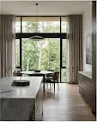 Dining area with garden view in a residence at The Reserve, Sinhgad Road Pune