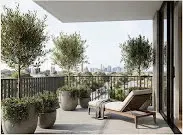Private balcony terrace at The Reserve, Sinhgad Road Pune, overlooking green cover